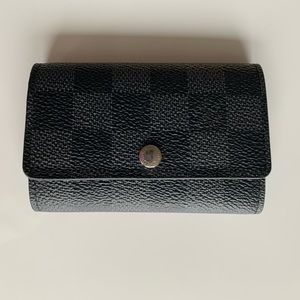 Louis Vuitton Black Damier Key Holder